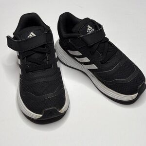 Adidas Duramo Light Motion Black W/White Stripes Size 7K for Toddler